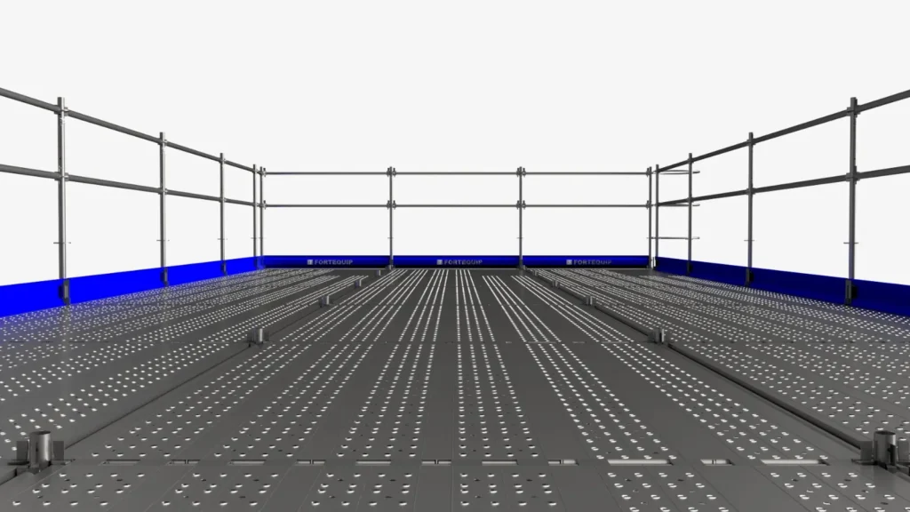 Piso Metálico Fortequip - Superfície Antiderrapante